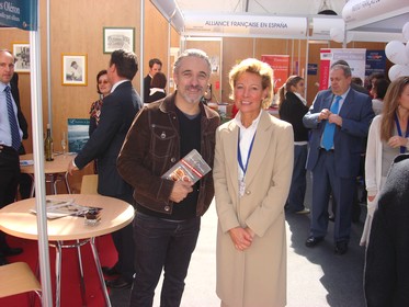 salon toute la france à Madrid sergi-AROLA et-le-guide de Pierrette