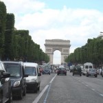 Triumphbogen in Paris und die Felder élysées