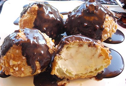 recette dessert au chocolat profiterole - guide de pierrette- www.cuisine-francaise.org